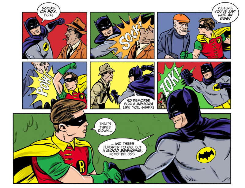 Illustration for article titled Exclusive DC preview: The Allreds end Batman ’66 by going back to the beginning